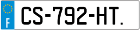 Trailer License Plate