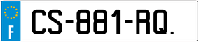 Trailer License Plate