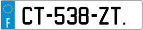 Trailer License Plate