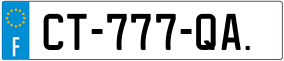 Trailer License Plate