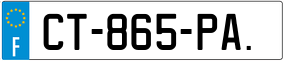 Trailer License Plate
