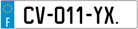 Trailer License Plate