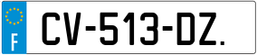 Trailer License Plate