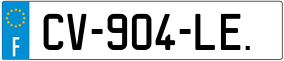 Trailer License Plate