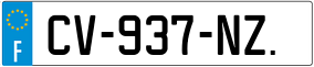 Trailer License Plate