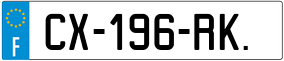 Trailer License Plate
