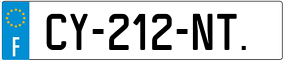 Trailer License Plate