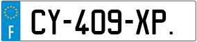 Trailer License Plate