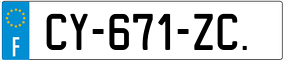 Trailer License Plate