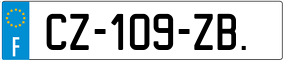 Trailer License Plate