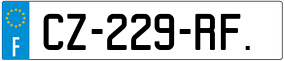 Trailer License Plate