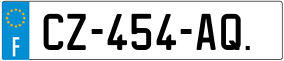 Trailer License Plate