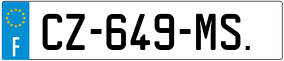 Trailer License Plate