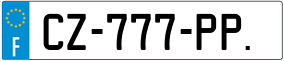 Trailer License Plate