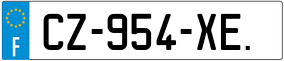 Trailer License Plate