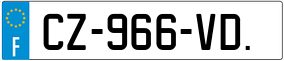 Trailer License Plate