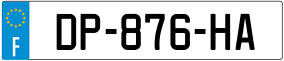 Trailer License Plate