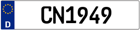 Truck License Plate