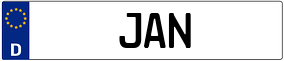 Truck License Plate
