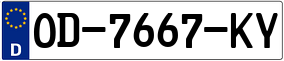 Truck License Plate