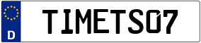 Truck License Plate