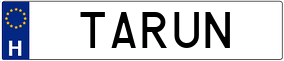 Truck License Plate