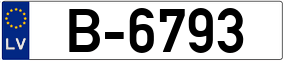 Trailer License Plate