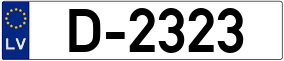 Trailer License Plate