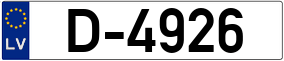 Trailer License Plate