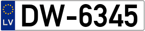 Truck License Plate