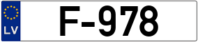 Trailer License Plate