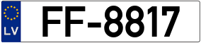 Truck License Plate