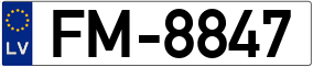 Truck License Plate