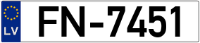 Truck License Plate