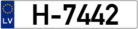 Trailer License Plate
