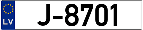 Trailer License Plate