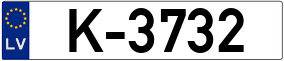Trailer License Plate