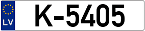 Trailer License Plate