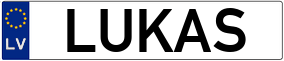 Truck License Plate
