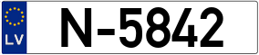 Trailer License Plate
