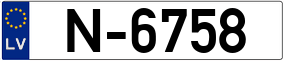 Trailer License Plate