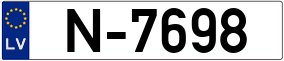 Trailer License Plate