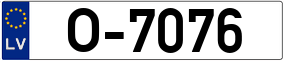 Trailer License Plate