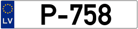 Trailer License Plate