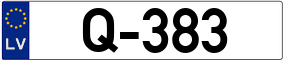 Trailer License Plate
