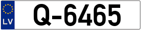 Trailer License Plate