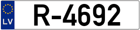 Trailer License Plate