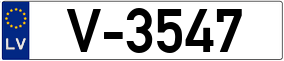 Trailer License Plate