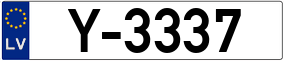 Trailer License Plate