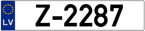 Trailer License Plate
